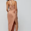 Cheap Nicole Midi In Copper Women Dresses