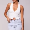 Cheap Noah Vest In White Women Tops