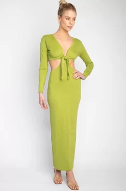 Online Noelle Maxi In Lime Women Dresses