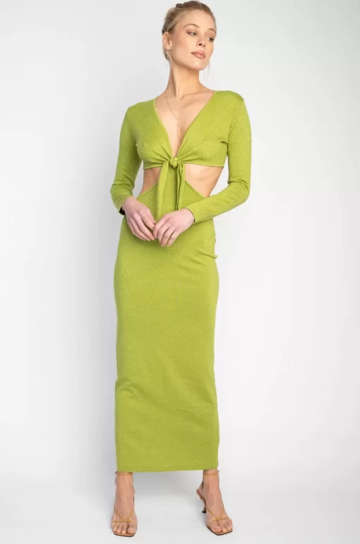 Online Noelle Maxi In Lime Women Dresses