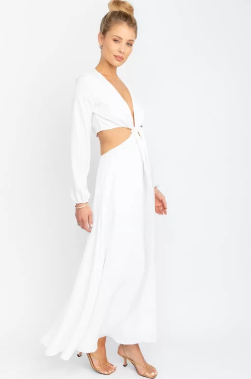 Best Sale Noelle Maxi In White Women Dresses