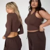 Fashion Og Tank In Brown Women Tops