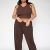 Fashion Og Tank In Brown Women Tops