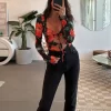 Discount Presley Bodysuit In Poppy Women Tops