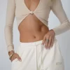 Cheap Quinn Top In Cream Women Tops