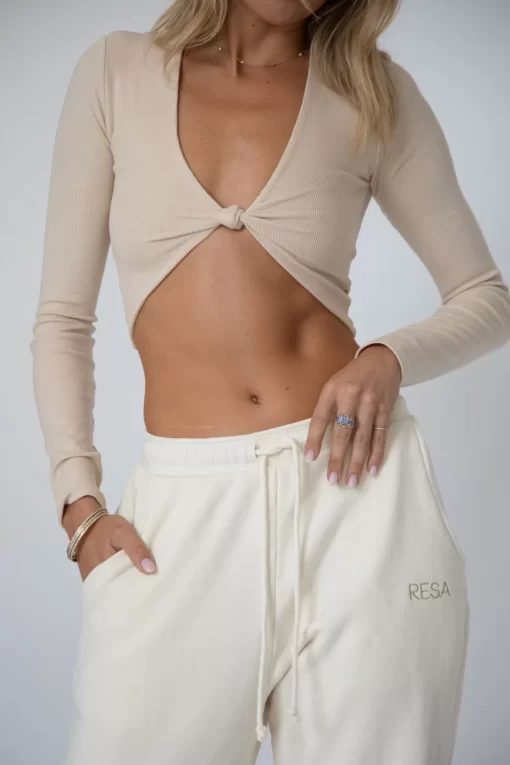 Cheap Quinn Top In Cream Women Tops