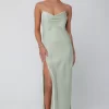 Flash Sale River Slip In Sage Women Dresses