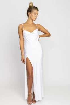 Cheap River Slip In White Women Dresses