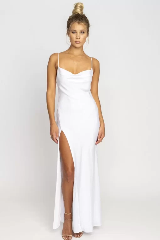 Cheap River Slip In White Women Dresses