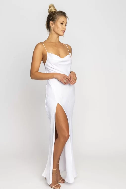 Cheap River Slip In White Women Dresses