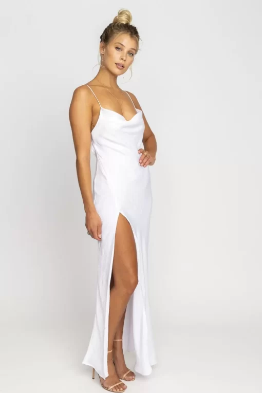 Cheap River Slip In White Women Dresses