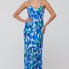 Store Rose Maxi In Aqua Women Dresses