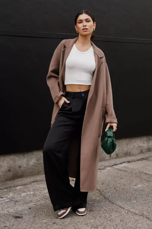 Sale Ryder Coat In Taupe Women Tops