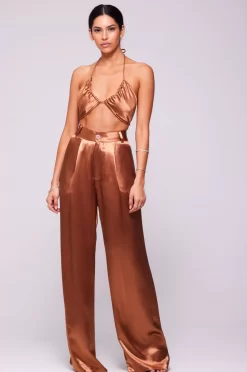 Store Sasha Trouser In Copper Women Bottoms