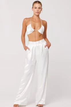 Cheap Sasha Trouser In Pearl Women Bottoms