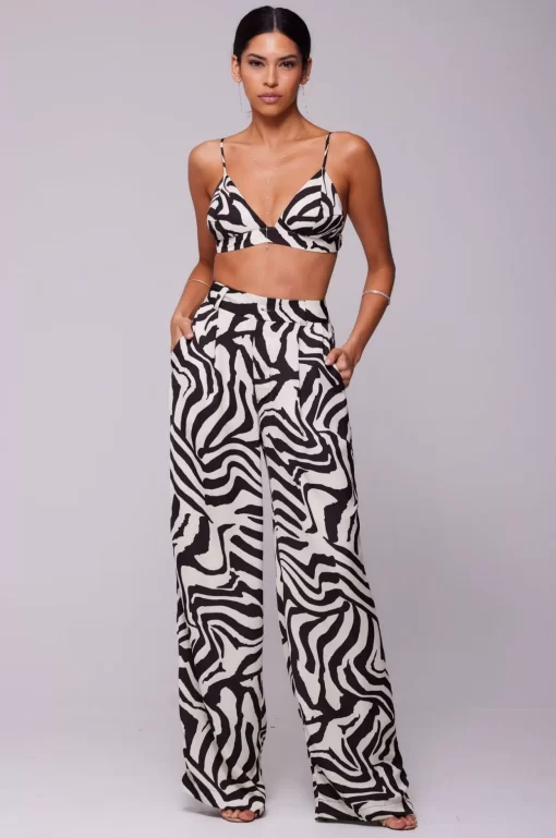 Fashion Sasha Trouser In Tigris Women Bottoms