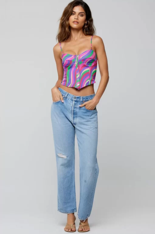 Online Sienna Corset In Candy Women Tops