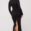 Hot Simone Dress In Black Women Dresses