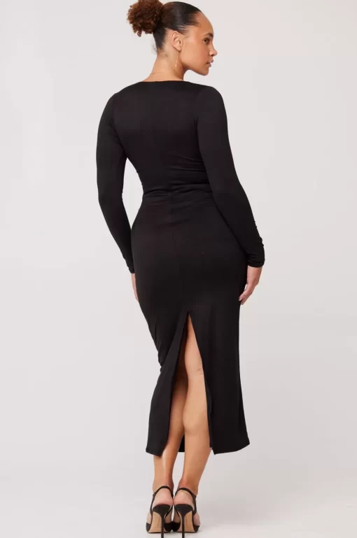 Hot Simone Dress In Black Women Dresses