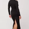 Hot Simone Dress In Black Women Dresses