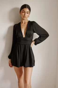 Best Sale Stevie Romper In Black Women Dresses