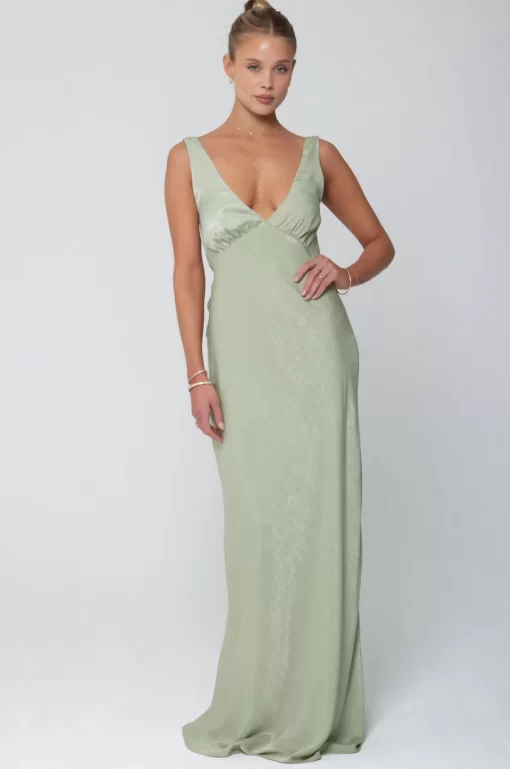 Flash Sale Violet Maxi In Sage Women Dresses