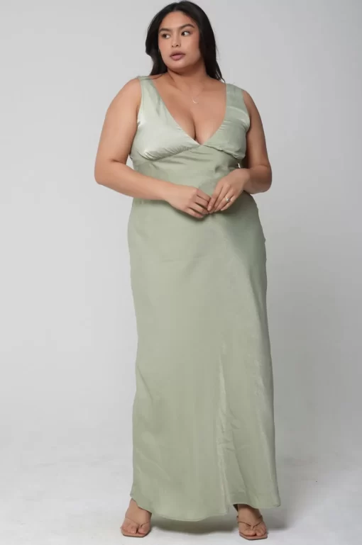 Flash Sale Violet Maxi In Sage Women Dresses