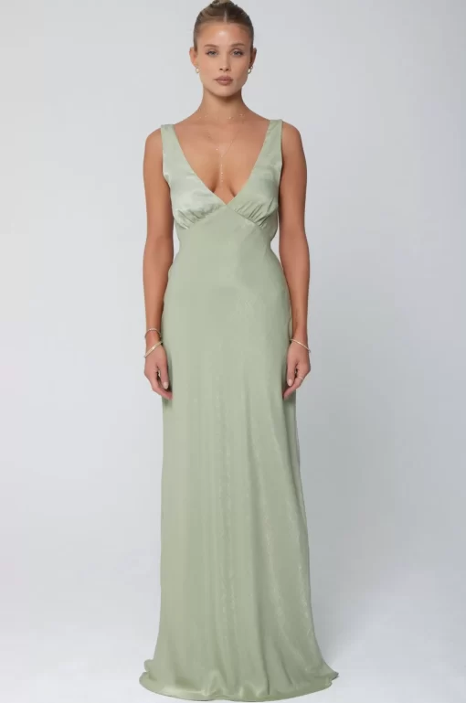 Flash Sale Violet Maxi In Sage Women Dresses