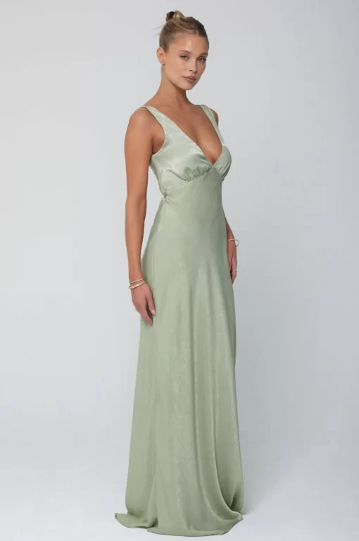 Flash Sale Violet Maxi In Sage Women Dresses