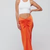 Discount Ziggy Skirt In Papaya Women Bottoms